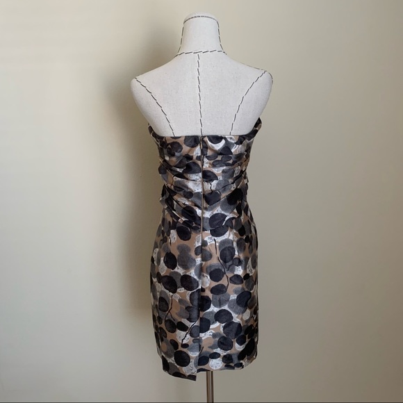 NWT Ports 1961 Strapless Corset Circle Print Dress - Picture 4 of 13
